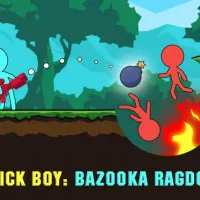 Play Game Stick Boy: Bazooka Ragdoll